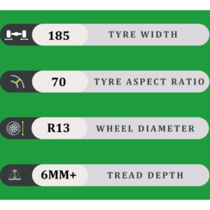 185/70/13 6MM+