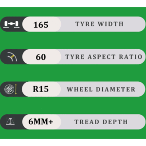 165/60/15 6MM+