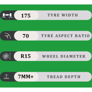 175/70/15 7MM+