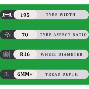 195/70/16 6MM+