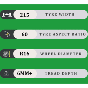215/60/16 6MM+