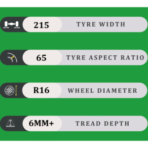 215/65/16 6MM+