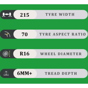 215/70/16 6MM+