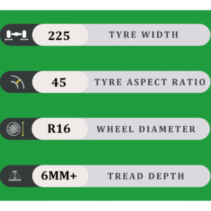 225/45/16 6MM+