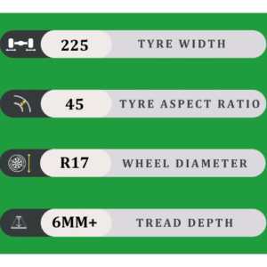 225/45/17 6MM+