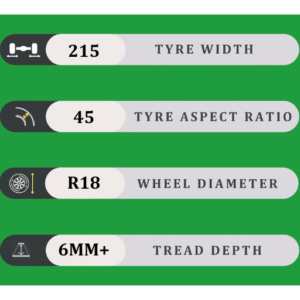 215/45/18 6MM+