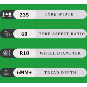 235/60/18 6MM+