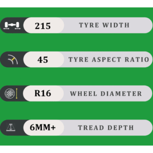 215/45/16 6MM+
